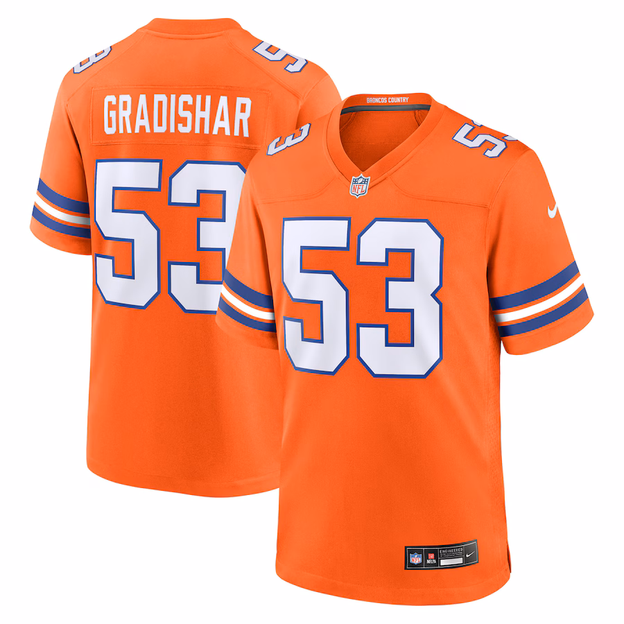 Men's Denver Broncos Randy Gradishar Nike Orange Mile High Collection 1977 Throwback Retired Player Game Jersey - Puhuasuan