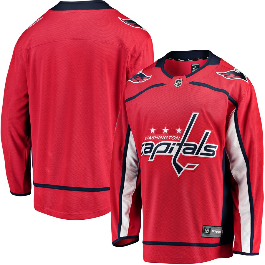 Men's Washington Capitals Fanatics Branded Red Breakaway Home Jersey - Puhuasuan