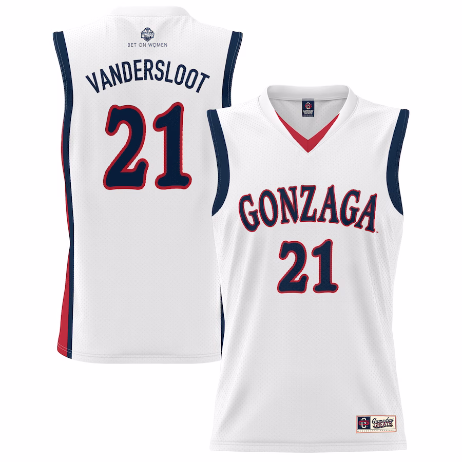 Courtney Vandersloot Gonzaga Bulldogs GameDay Greats Unisex Lightweight Basketball Alumni Jersey - White - Puhuasuan