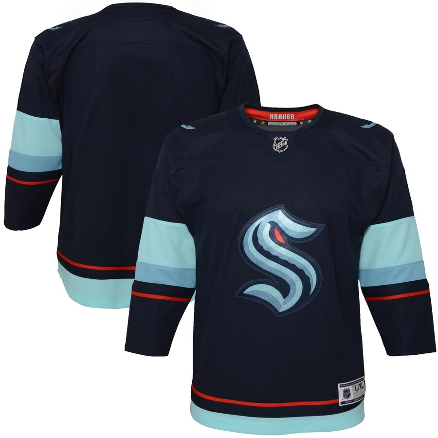Youth Seattle Kraken Navy Home Premier Jersey - Puhuasuan
