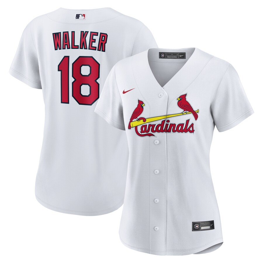 Women's St. Louis Cardinals Jordan Walker Nike White Home Replica Jersey - Puhuasuan