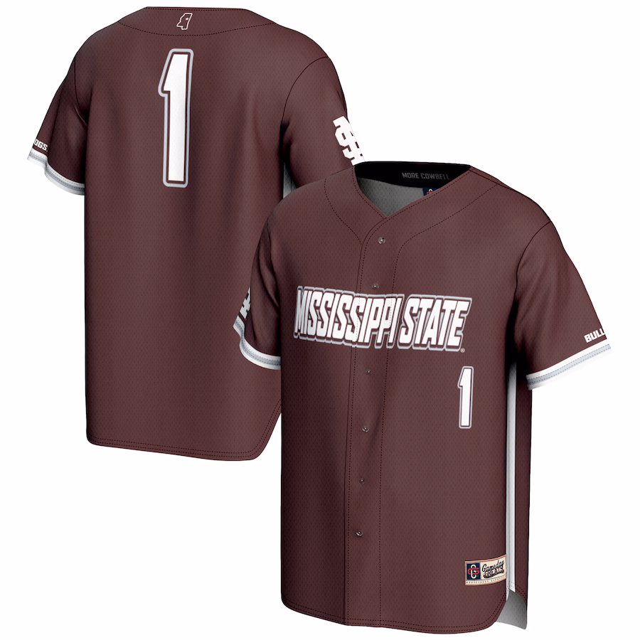 Youth GameDay Greats #1 Maroon Mississippi State Bulldogs Lightweight Baseball Jersey - Puhuasuan