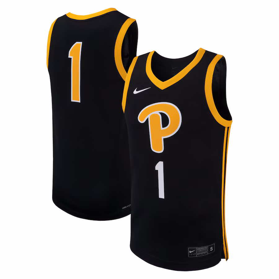 Men's Nike Black Pitt Panthers Replica Basketball Jersey - Puhuasuan