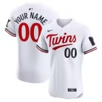 Men's Minnesota Twins Nike White Home Elite Custom Jersey - Puhuasuan