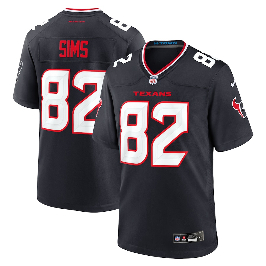 Men's Houston Texans Steven Sims Nike  Navy Team Game Jersey - Puhuasuan