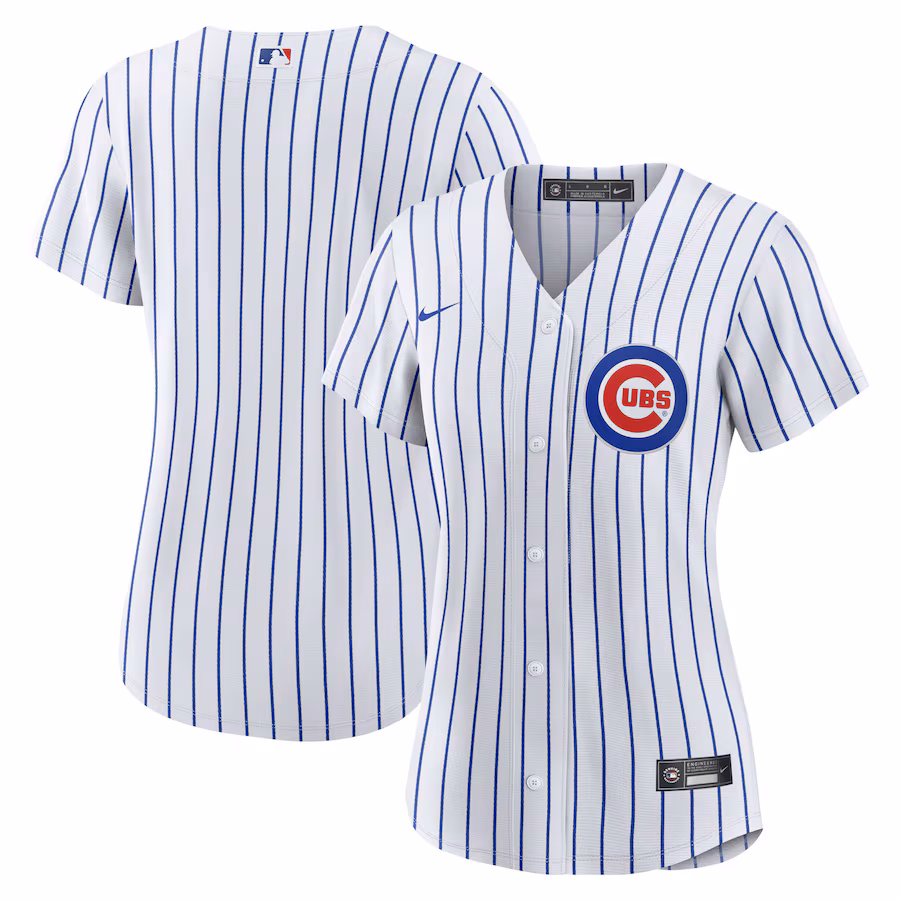 Women's Chicago Cubs Nike White Home Blank Replica Jersey - Puhuasuan
