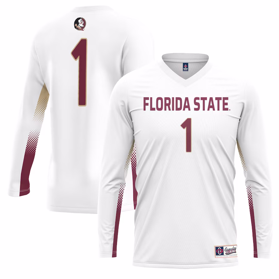 #1 Florida State Seminoles GameDay Greats Youth Lightweight Women's Volleyball Jersey - White - Puhuasuan
