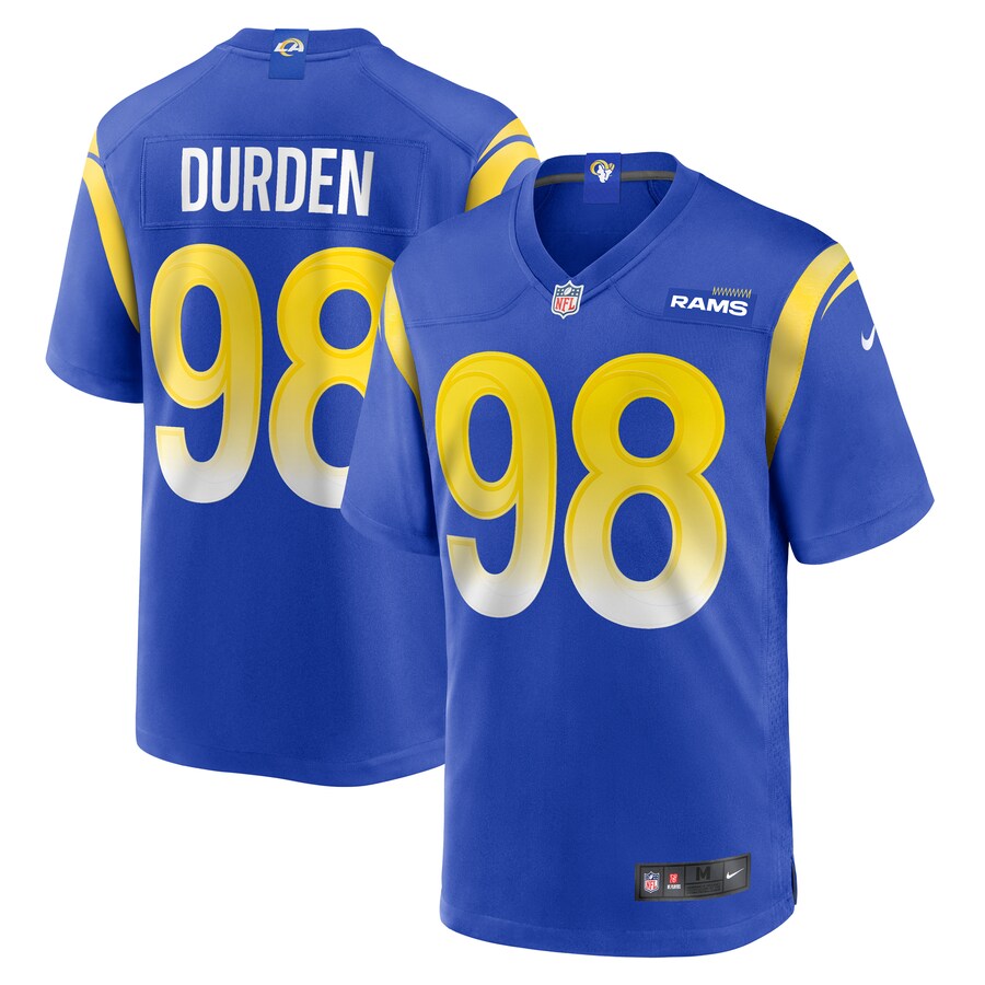 Men's Los Angeles Rams Cory Durden Nike  Royal  Game Jersey - Puhuasuan