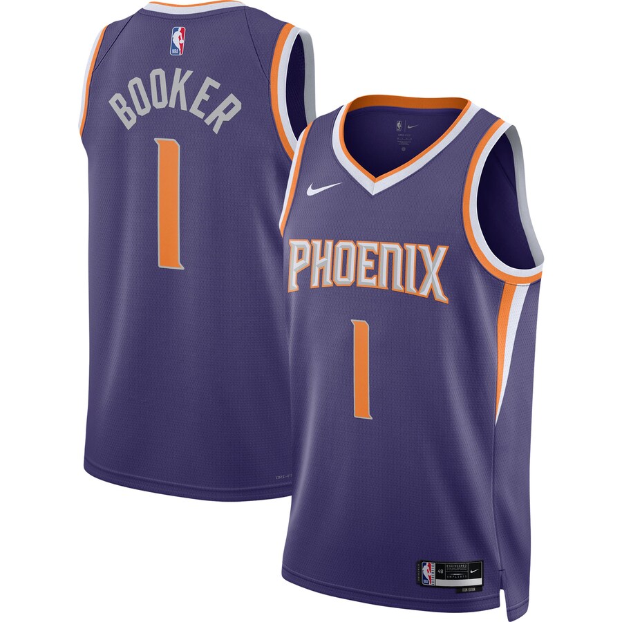 Unisex Phoenix Suns Devin Booker Nike Purple Swingman Jersey - Icon Edition - Puhuasuan