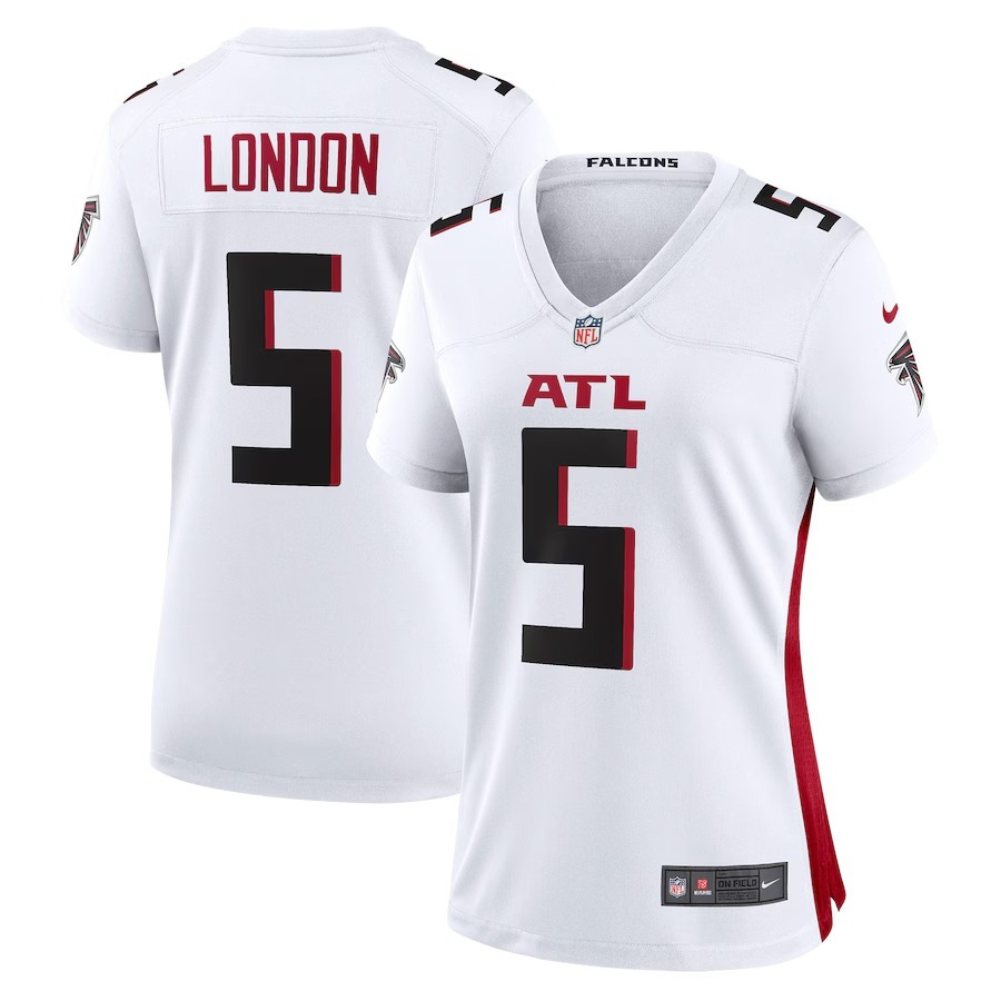 Women's Atlanta Falcons Drake London Nike White Away Game Player Jersey - Puhuasuan
