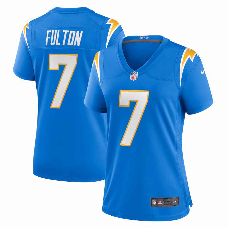 Women's Los Angeles Chargers Kristian Fulton Nike Powder Blue Game Jersey - Puhuasuan
