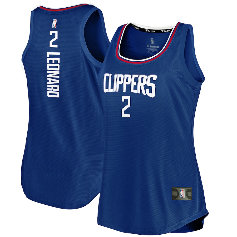 Women's LA Clippers Kawhi Leonard Fanatics Royal Fast Break Player Movement Jersey Tank Top - Puhuasuan