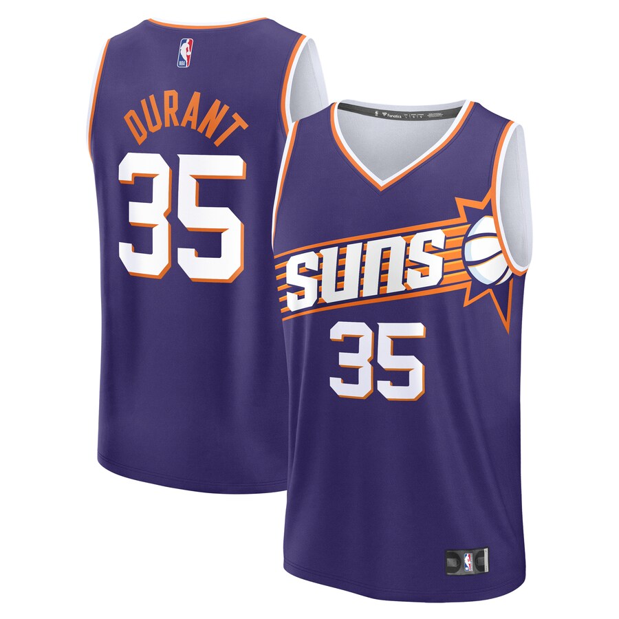 Men's Phoenix Suns Kevin Durant Fanatics Purple Fast Break Replica Player Jersey - Icon Edition - Puhuasuan