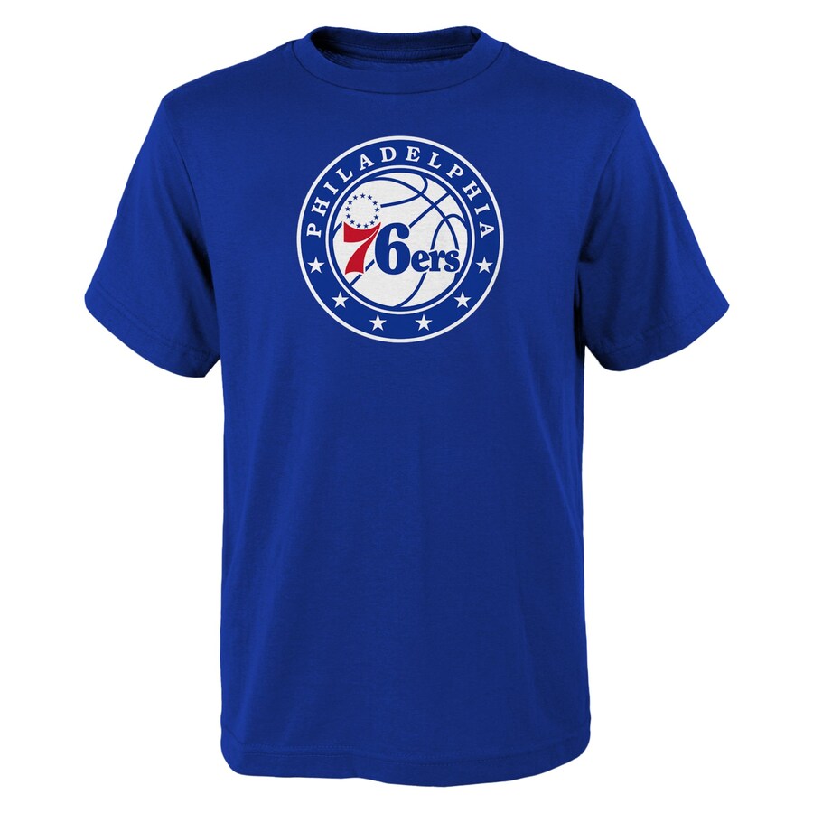 Youth Philadelphia 76ers Royal Primary Logo T-Shirt - Puhuasuan