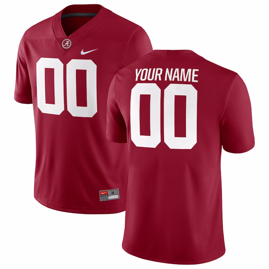 Alabama Crimson Tide Nike Football Custom Game Jersey - Crimson - Puhuasuan