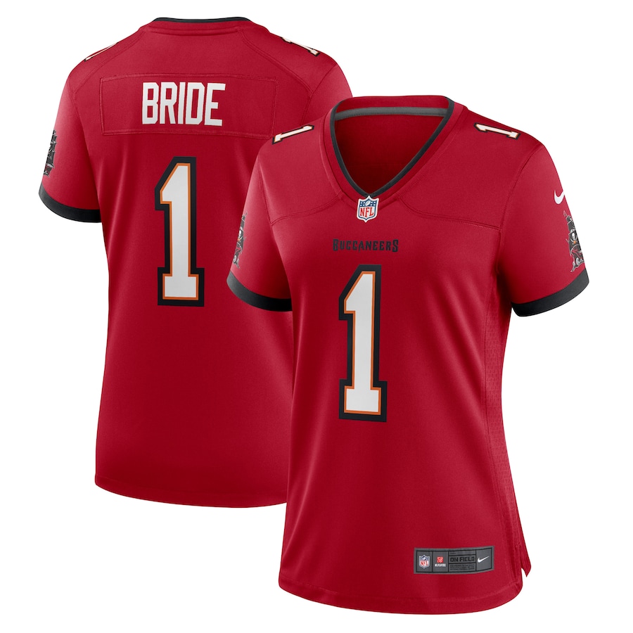 Women's Tampa Bay Buccaneers Number 1 Bride Nike Red Game Jersey - Puhuasuan