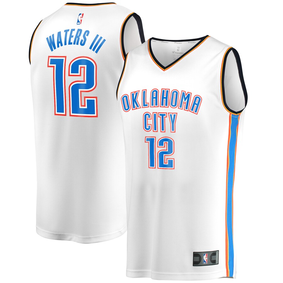 Men's Oklahoma City Thunder Lindy Waters III Fanatics White Fast Break Player Jersey - Association Edition - Puhuasuan