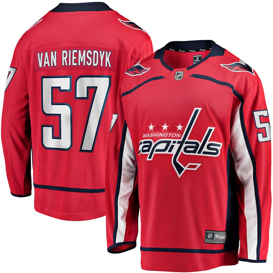 Men's Washington Capitals Trevor van Riemsdyk Fanatics Branded Red Home Breakaway Jersey - Puhuasuan
