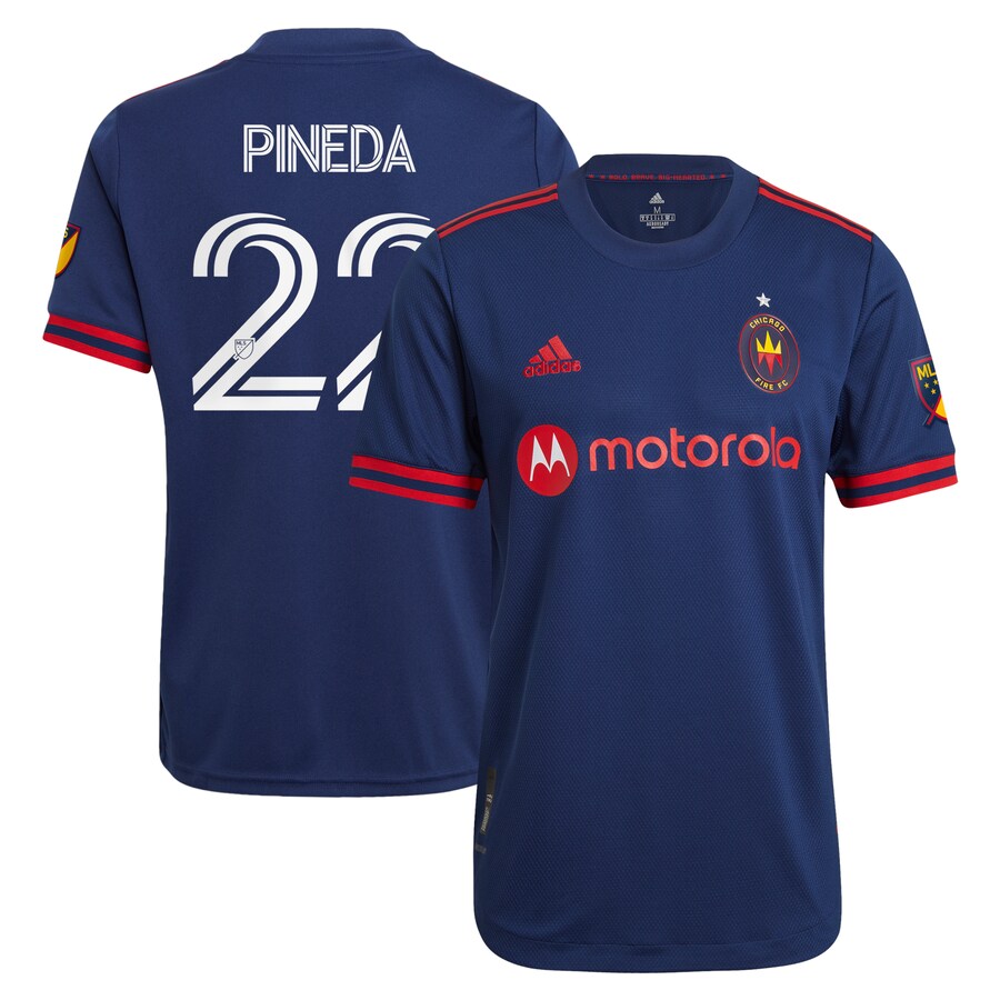 Men's Chicago Fire Mauricio Pineda adidas Navy 2021 Primary Authentic Player Jersey - Puhuasuan