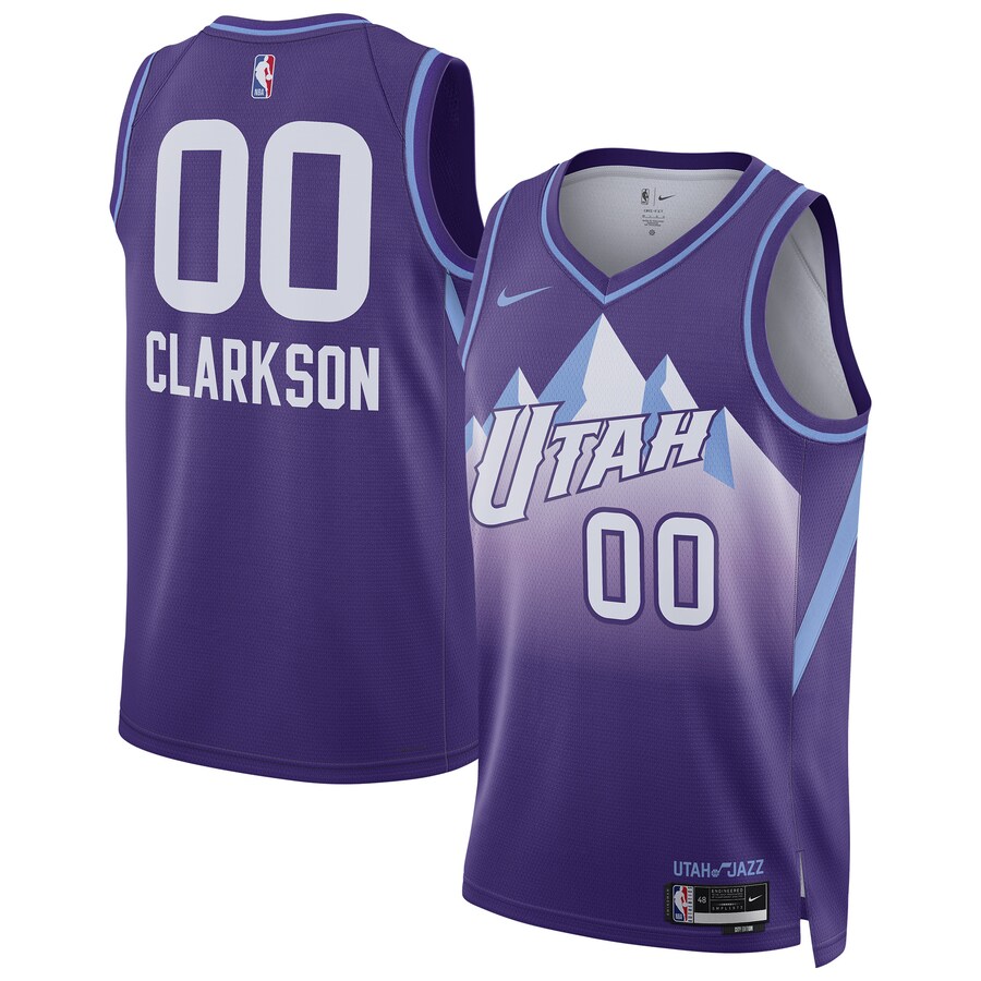 Unisex Utah Jazz Jordan Clarkson Nike Purple 2024/25 Swingman Player Jersey - City Edition - Puhuasuan