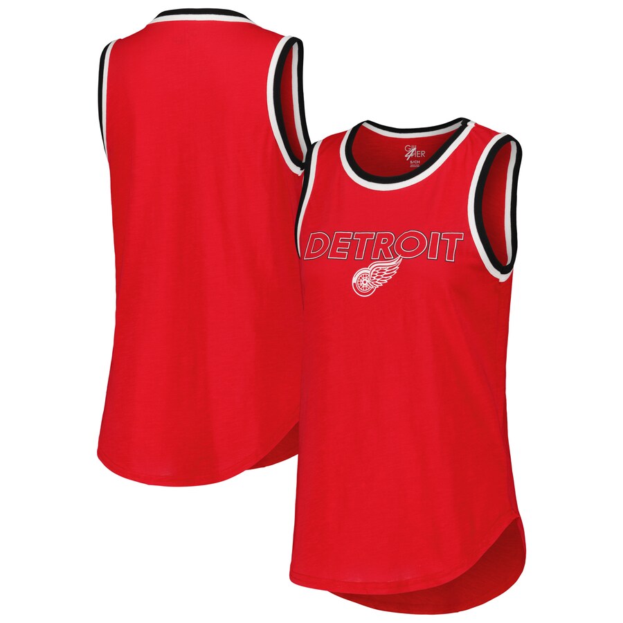 Women's Detroit Red Wings G-III 4Her by Carl Banks Red Strategy Tank Top - Puhuasuan