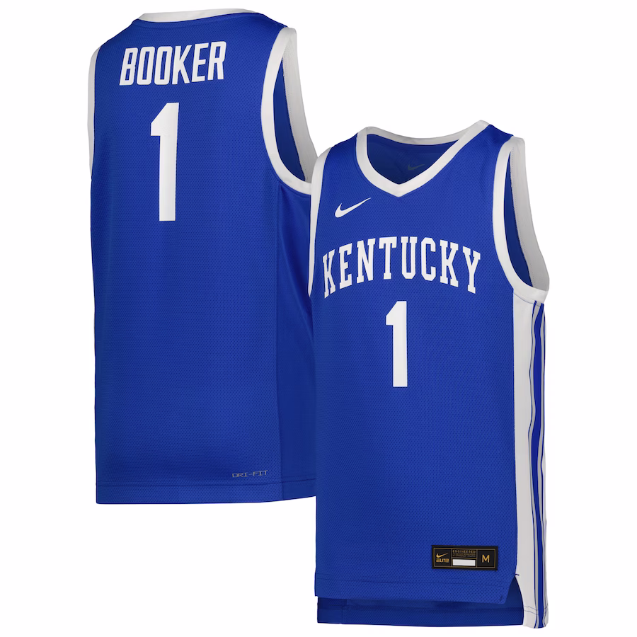 #1 Kentucky Wildcats Nike Youth Icon Replica Basketball Jersey - Royal - Puhuasuan