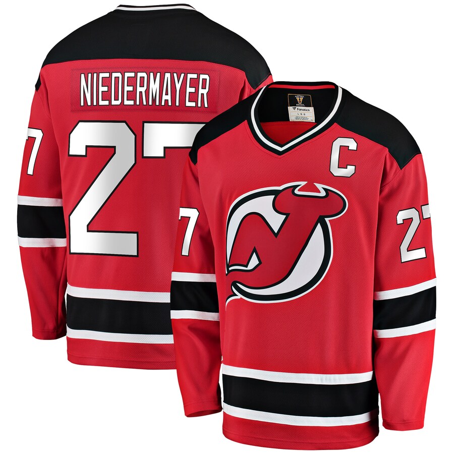 Men's New Jersey Devils Scott Niedermayer Fanatics Branded Red Premier Breakaway Retired Player Jersey - Puhuasuan