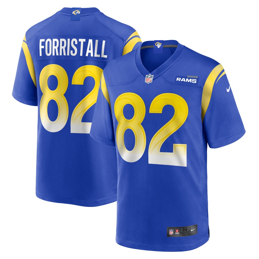 Men's Los Angeles Rams Miller Forristall Nike  Royal  Game Jersey - Puhuasuan