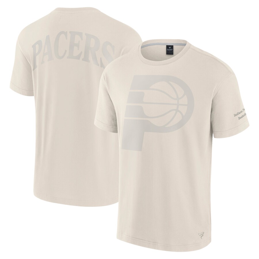 Men's Indiana Pacers Fanatics Cream Elements Iconic T-Shirt - Puhuasuan