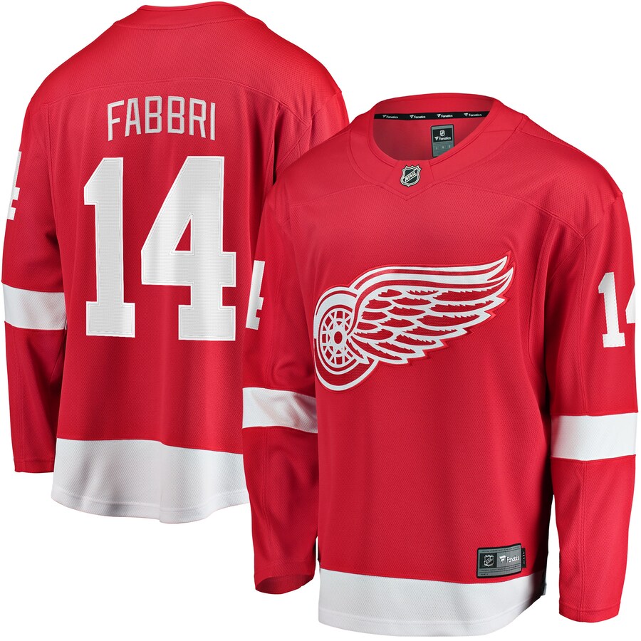 Men's Detroit Red Wings Robby Fabbri Fanatics Branded Red Home Breakaway Player Jersey - Puhuasuan