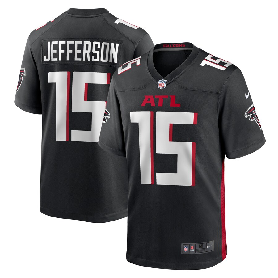 Men's Atlanta Falcons Van Jefferson Nike  Black  Game Jersey - Puhuasuan