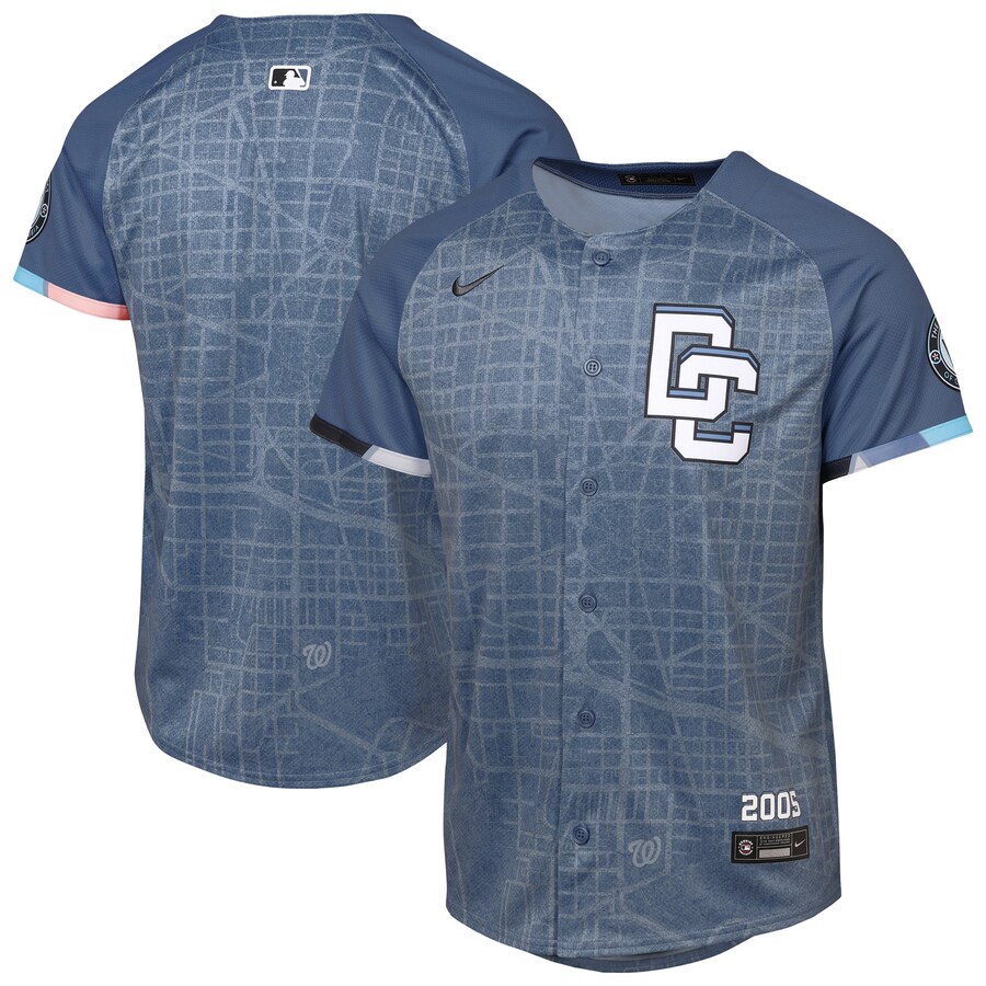 Youth Washington Nationals Nike Blue 2025 City Connect Limited Jersey - Puhuasuan