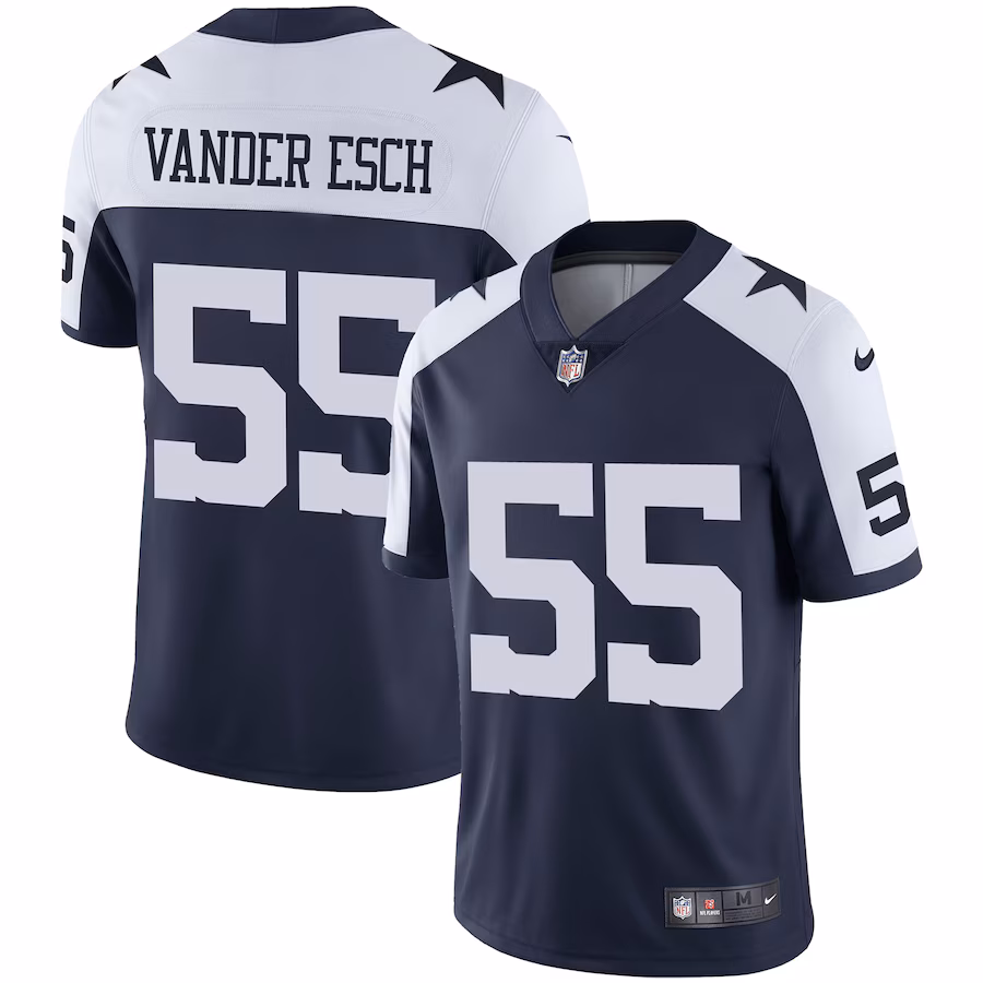 Men's Dallas Cowboys Leighton Vander Esch Nike Navy Alternate Vapor Limited Jersey - Puhuasuan