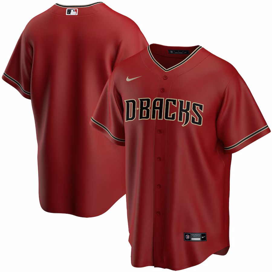 Youth Arizona Diamondbacks Nike Red Alternate Replica Team Jersey - Puhuasuan