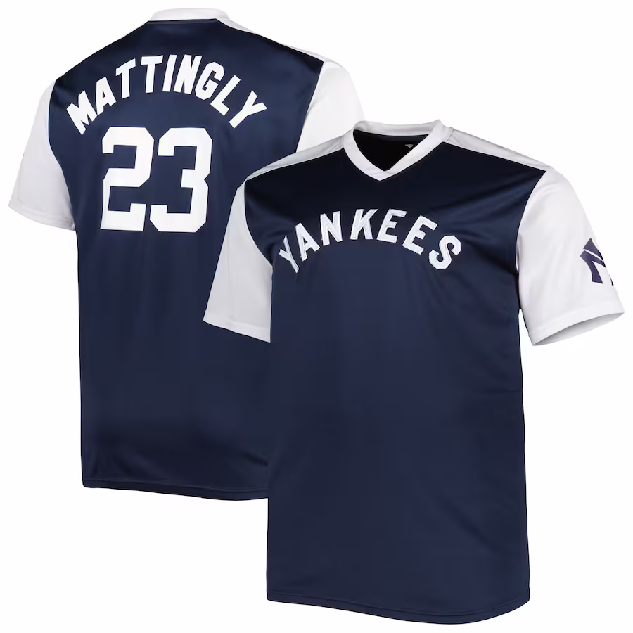 Men's New York Yankees Don Mattingly Navy/White Cooperstown Collection Replica Player Jersey - Puhuasuan