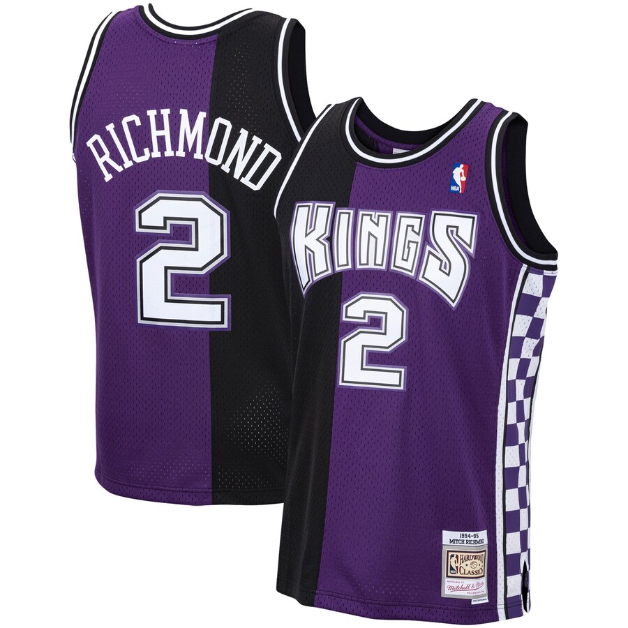 Men's Sacramento Kings Mitch Richmond Mitchell & Ness Purple 1994/95 Hardwood Classics Swingman Jersey - Puhuasuan