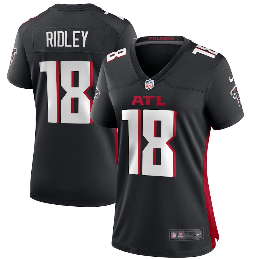 Women's Atlanta Falcons Calvin Ridley Nike Black Game Player Jersey - Puhuasuan