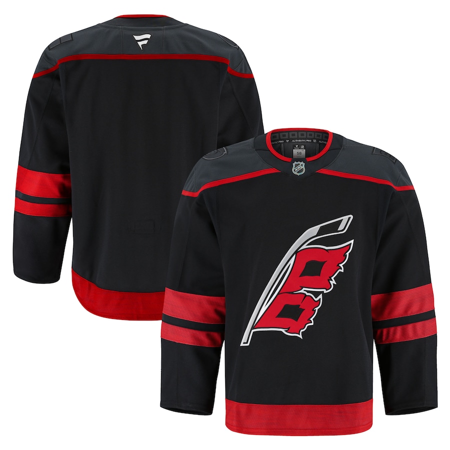 Men's Carolina Hurricanes Fanatics Black Home Authentic Pro Jersey - Puhuasuan