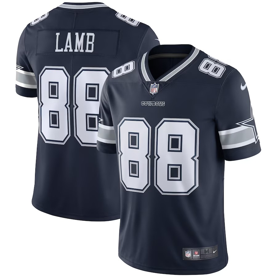 Men's Dallas Cowboys CeeDee Lamb Nike Navy Vapor Limited Jersey - Puhuasuan