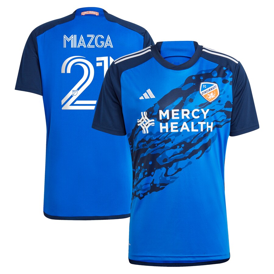 Men's FC Cincinnati Matt Miazga adidas Blue 2023 River Kit Replica Jersey - Puhuasuan