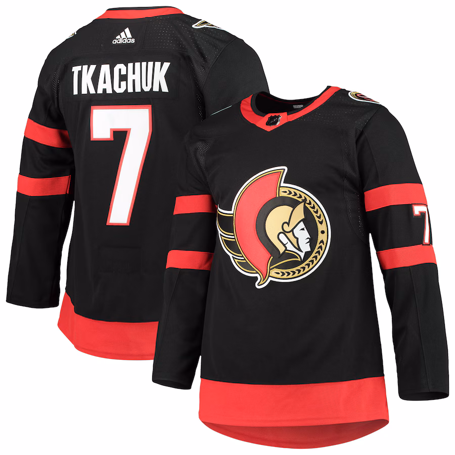 Men's Ottawa Senators Brady Tkachuk adidas Black Home Primegreen Authentic Player Jersey - Puhuasuan