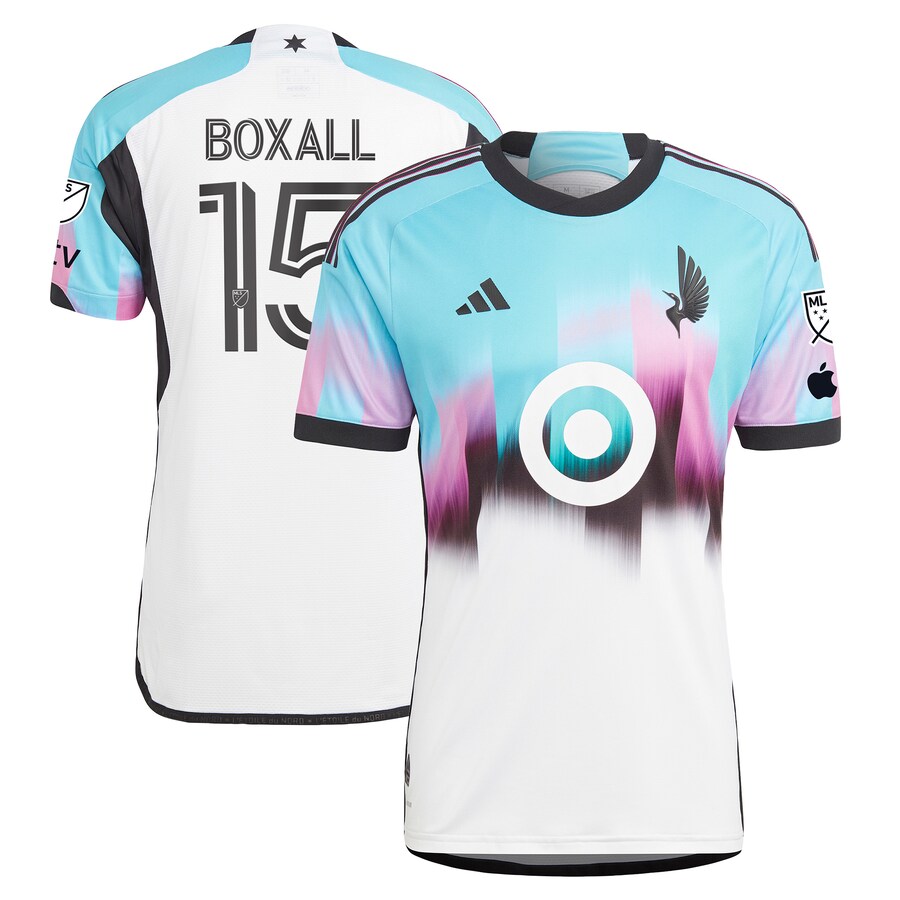 Men's Minnesota United FC Michael Boxall adidas White 2023 The Northern Lights Kit Authentic Jersey - Puhuasuan