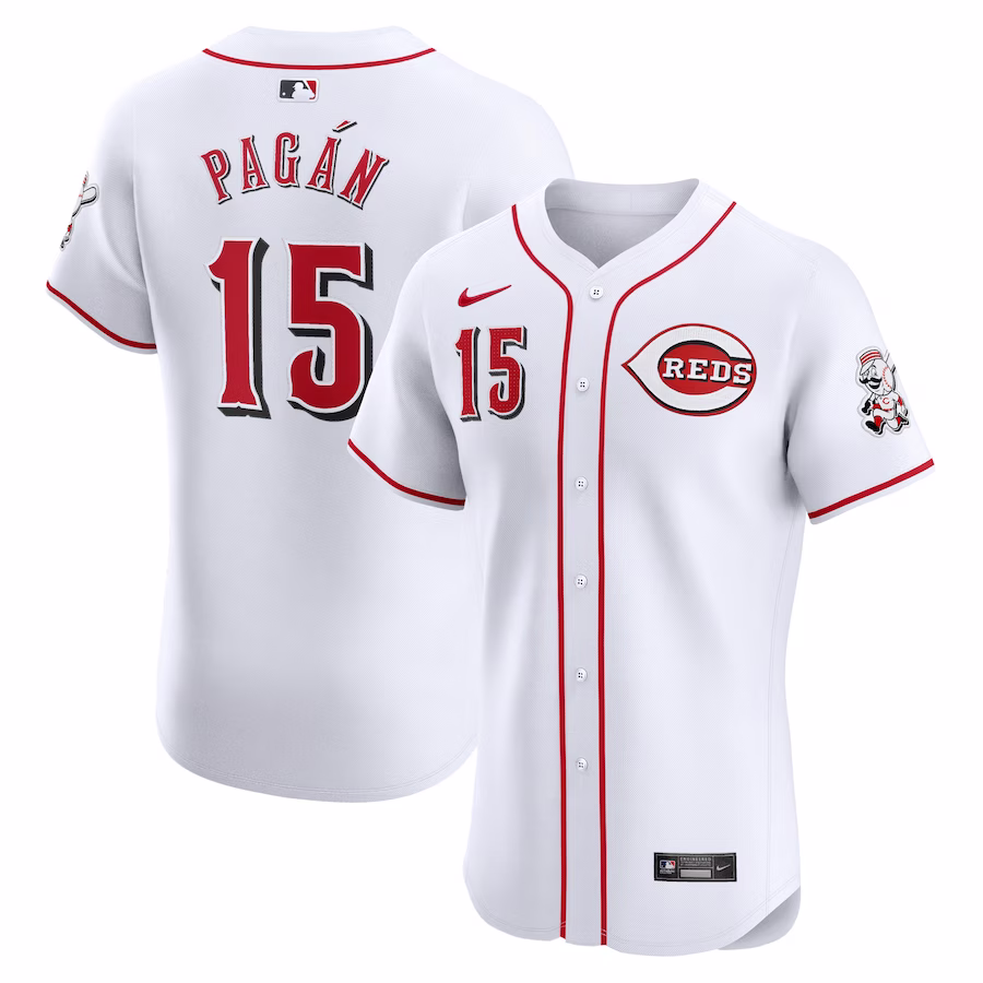 Men's Cincinnati Reds Emilio Pagan Nike White Home Elite Player Jersey - Puhuasuan