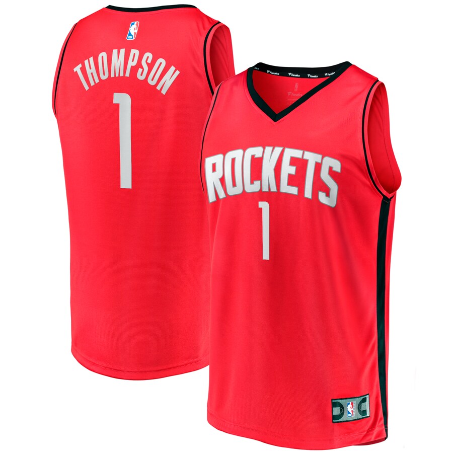 Youth Houston Rockets Amen Thompson Fanatics Red Fast Break Replica Jersey - Icon Edition - Puhuasuan