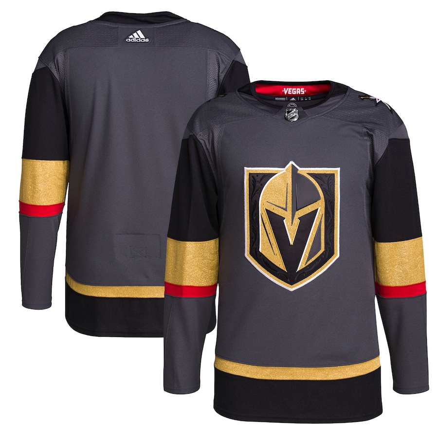 Men's Vegas Golden Knights adidas Gray Alternate Authentic Jersey - Puhuasuan