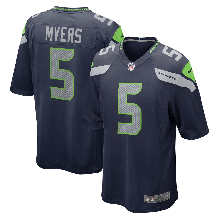 Men's Seattle Seahawks Jason Myers Nike College Navy Game Jersey - Puhuasuan