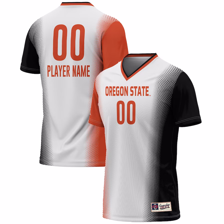 Oregon State Beavers GameDay Greats Unisex NIL Pick-A-Player Lightweight Women's Soccer Jersey - White - Puhuasuan