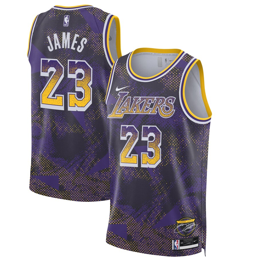 Unisex Los Angeles Lakers LeBron James Nike Purple 2025 Select Series Swingman Player Jersey - Puhuasuan
