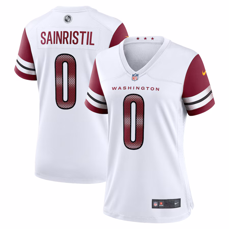 Women's Washington Commanders Mike Sainristil Nike White Game Jersey - Puhuasuan