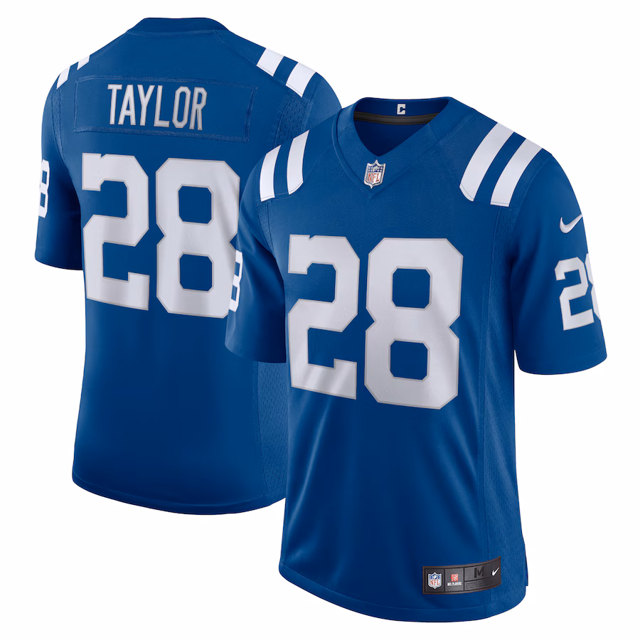 Men's Indianapolis Colts Jonathan Taylor Nike Royal Vapor Limited Jersey - Puhuasuan